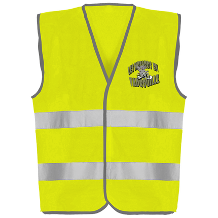 Gilet de Sécurité Jaune Fluo 2 Bandes MEV