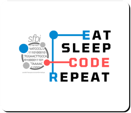 Tapis de souris - Version Eat Sleep Code Repeat