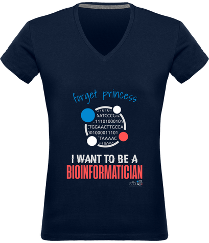 Tee-shirt Col V Femme - Version Forget princess