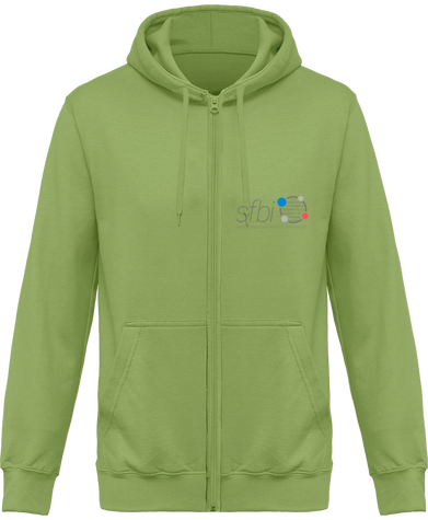 Sweat-shirt zip - Version Double hélice ADN (motif à l'arrière)