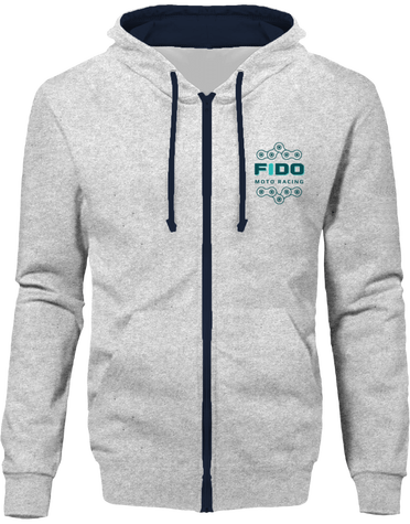 Veste zippée Homme - floquée à l'avant