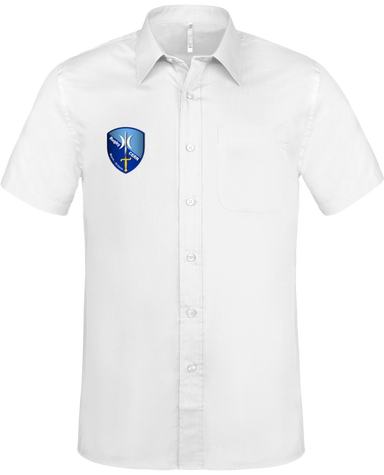 Chemise manches courtes Chemise Homme  - Blanche - CERM Meyrin Saint-Genis