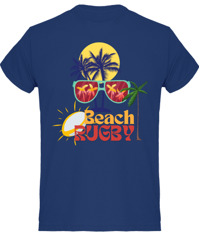 T-Shirt Men - Bleu Foncé - Beach Rugby