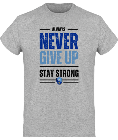 T-Shirt Men - Gris - Never Give Up CERN Rugby