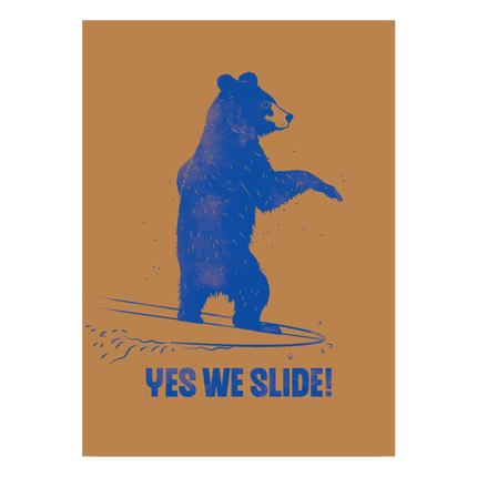 YES WE SLIDE - PANNEAU ALU DECO