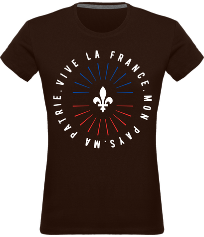 VIVE LA FRANCE. MON PAYS MA PATRIE FLEUR DE LYS 