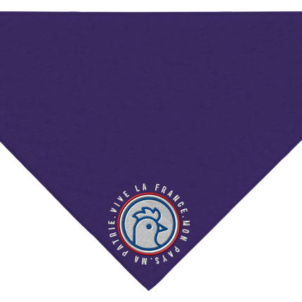 BANDANA VIVE LA FRANCE. MON PAYS MA PATRIE TÊTE DE COQ