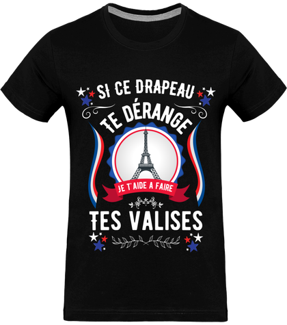 TEESHIRT HOMME SI CE DRAPEAU TE DÉRANGE ...