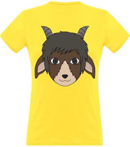 T-shirt femme col rond (chèvre)