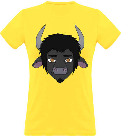T-shirt femme col rond (taureau)