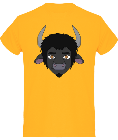 T-shirt homme col rond (taureau)