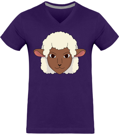 T-shirt homme col V (brebis)