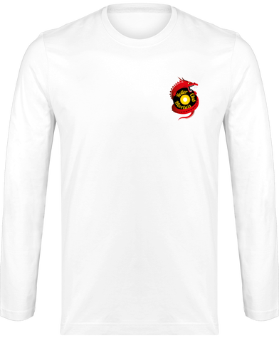 T-shirt manches longues col rond homme - logo cœur