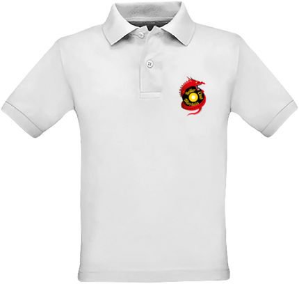 Polo enfant coton - logo cœur