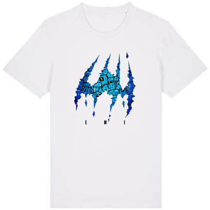 Tee-shirt Doodle Claw Blue