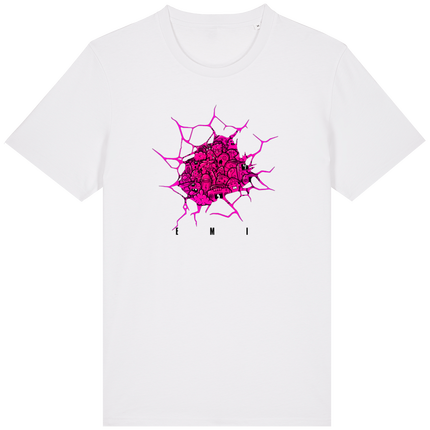 Tee-shirt Doodle Crack Pink