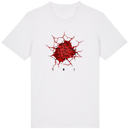 Tee-shirt Doodle Crack red