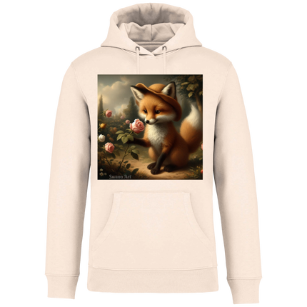 Le Renard à la rose – sweat unisexe bio