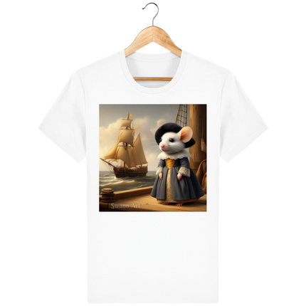 Voyage en mer – T-shirt unisexe manches courtes en coton bio