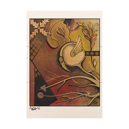 Da Bronze Disc-Bird On Wawing Roots