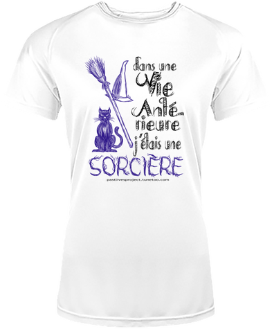 t-shirt femme pastlivesproject sorcière couleur claire (fr)