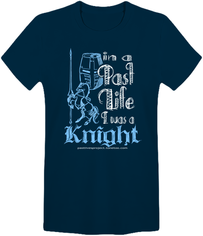 men t-shirt pastlivesproject knight dark color (en)