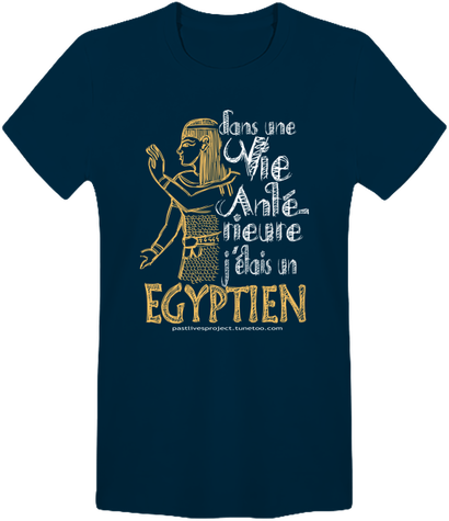 t-shirt homme pastlivesproject egyptien couleur sombre (fr)