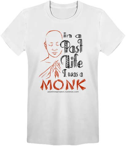 men t-shirt pastlivesproject monk light color (en)