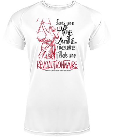 t-shirt femme pastlivesproject revolutionnaire couleur claire (fr)