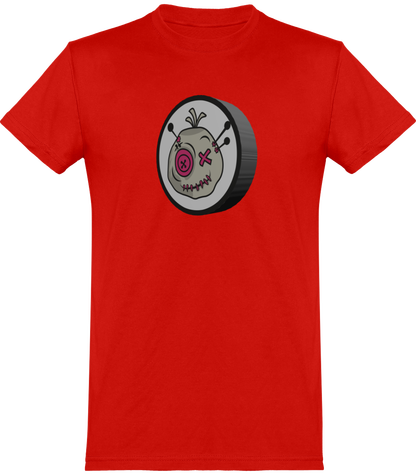 T-shirt de base Voodoo Token avec impression 3D Unisexe | rouge feu
