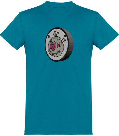 T-shirt de base Voodoo Token avec impression 3D Unisexe | bleu atoll