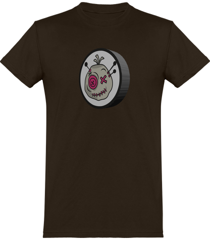 T-shirt de base Voodoo Token avec impression 3D Unisexe | brun ours