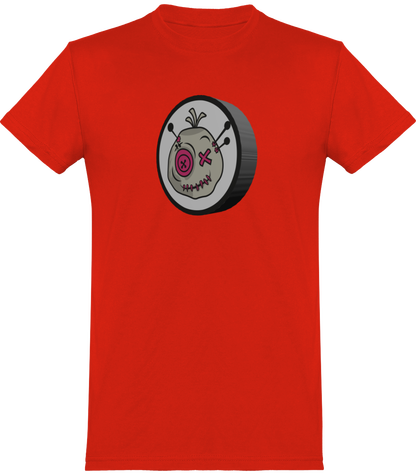 T-shirt de base Voodoo Token avec impression 3D Unisexe | rouge feu