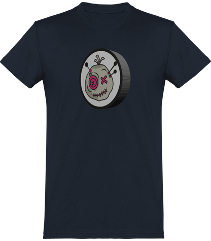 T-shirt de base Voodoo Token avec impression 3D Unisexe | bleu marine clair