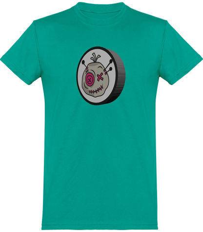 T-shirt de base Voodoo Token avec impression 3D Unisexe | turquoise véritable