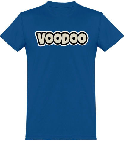 T-shirt de base Unisexe avec logo lettre Voodoo Token | bleu royal