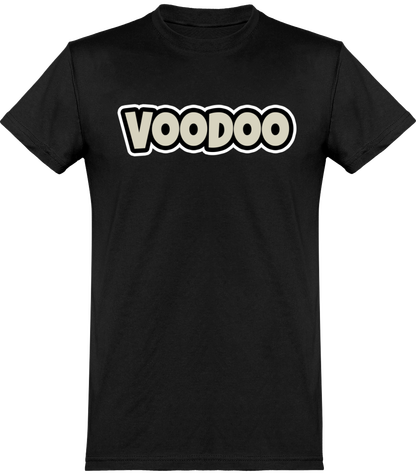 T-shirt de base Unisexe avec logo lettre Voodoo Token | gris foncé