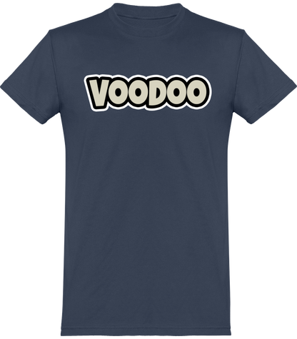 T-shirt de base Unisexe avec logo lettre Voodoo Token | denim