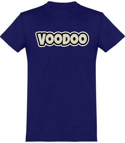 T-shirt de base Unisexe avec logo lettre Voodoo Token | bleu électrique