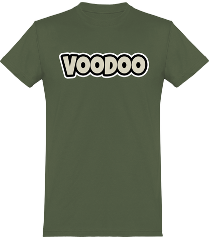 T-shirt de base Unisexe avec logo lettre Voodoo Token | khaki