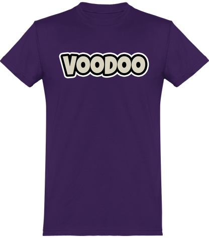 T-shirt de base Unisexe avec logo lettre Voodoo Token | violet