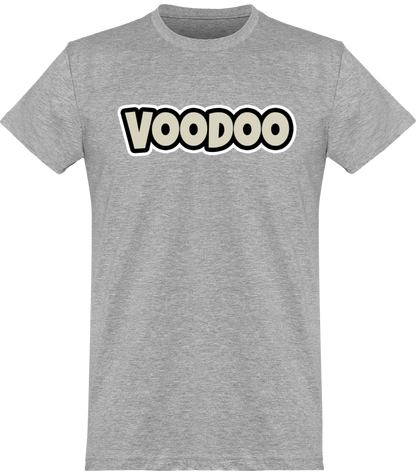 T-shirt de base Unisexe avec logo lettre Voodoo Token |  gris sport