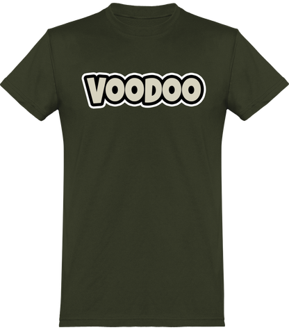 T-shirt de base Unisexe avec logo lettre Voodoo Token | khaki urbain