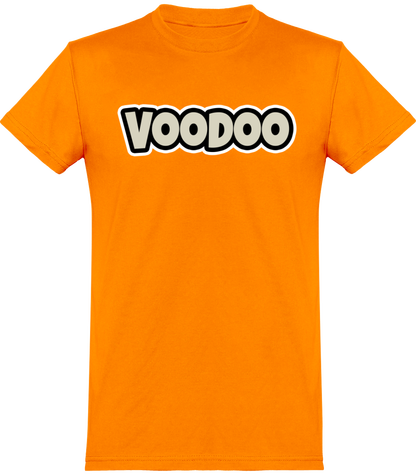 T-shirt de base Unisexe avec logo lettre Voodoo Token | abricot