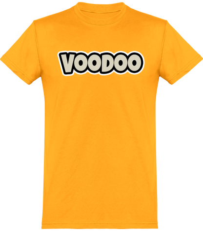 T-shirt de base Unisexe avec logo lettre Voodoo Token | doré