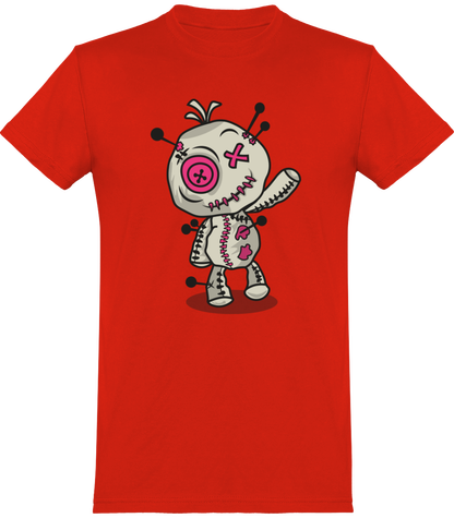 T-shirt de base Voodoo Token Mascotte graphic Unisexe | rouge feu