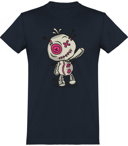 T-shirt de base Voodoo Token Mascotte graphic Unisexe | bleu marine