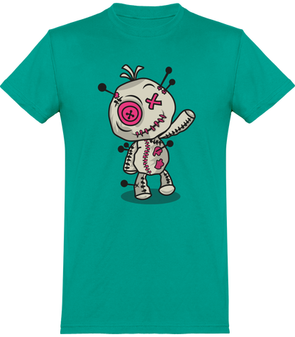 T-shirt de base Voodoo Token Mascotte graphic Unisexe | turquoise véritable