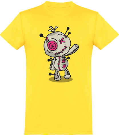 T-shirt de base Voodoo Token Mascotte graphic Unisexe | jaune solaire