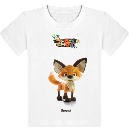 T-shirt enfant Renald le Renard – Édition Officielle Zoobox